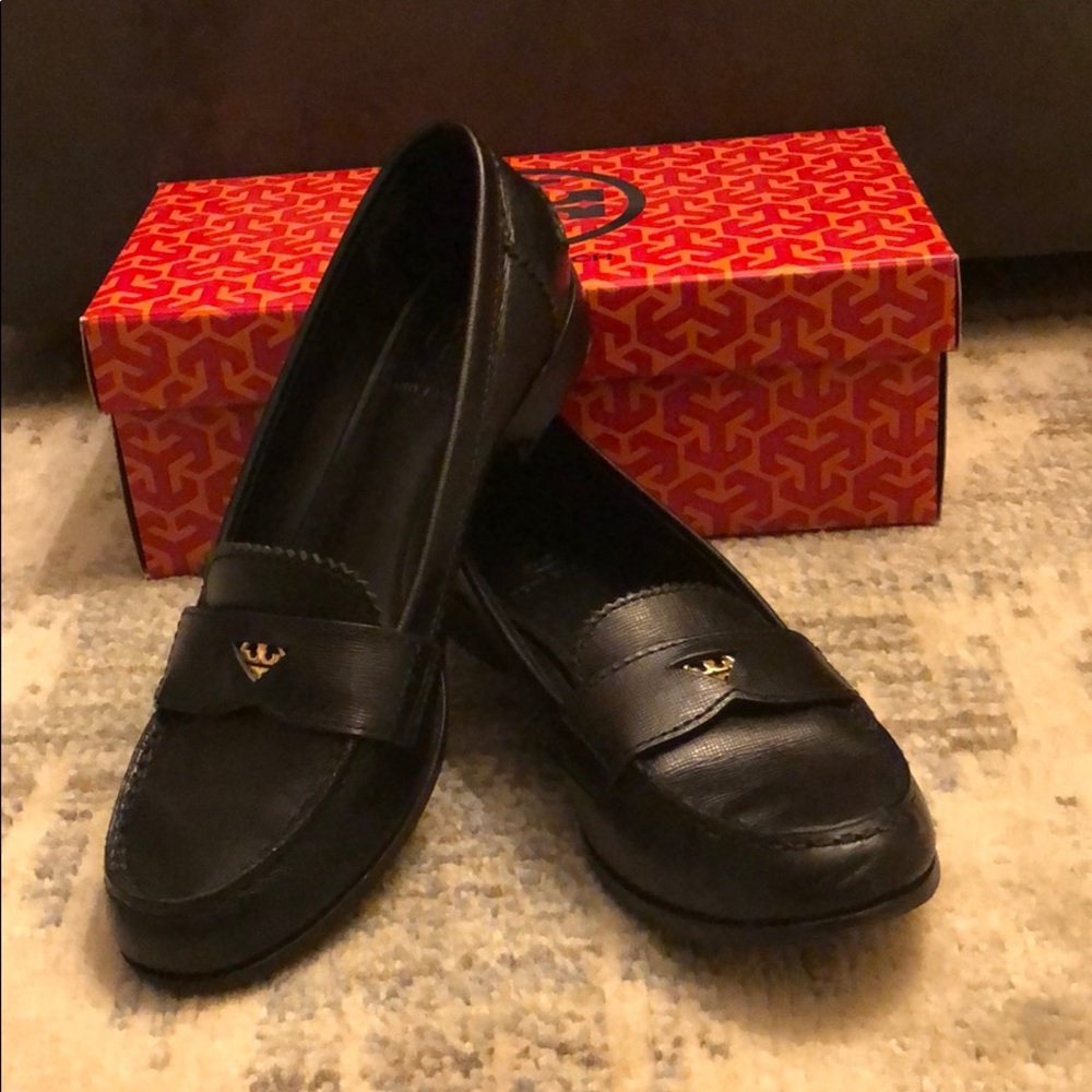 Tory Burch Pennie Low Heel loafer Saffiano Leather